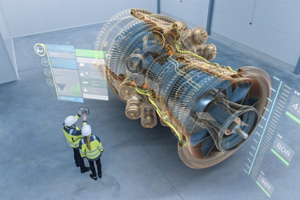 Augmented reality overlays physical assets with digital information